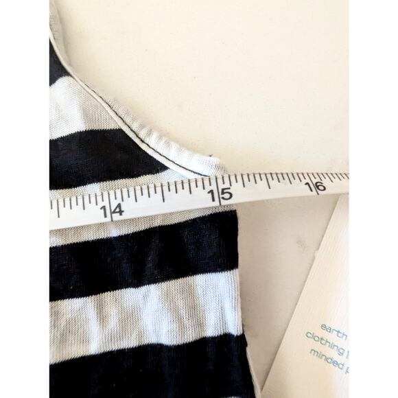 STEM Nordstrom Black White Striped Tank Top Cami Modal Blend NWT XS Soft Stretch - Picture 6 of 7